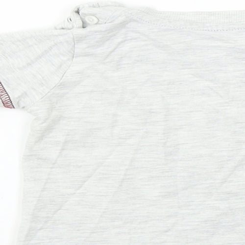 Matalan  Boys Grey   Basic T-Shirt Size 6-9 Months
