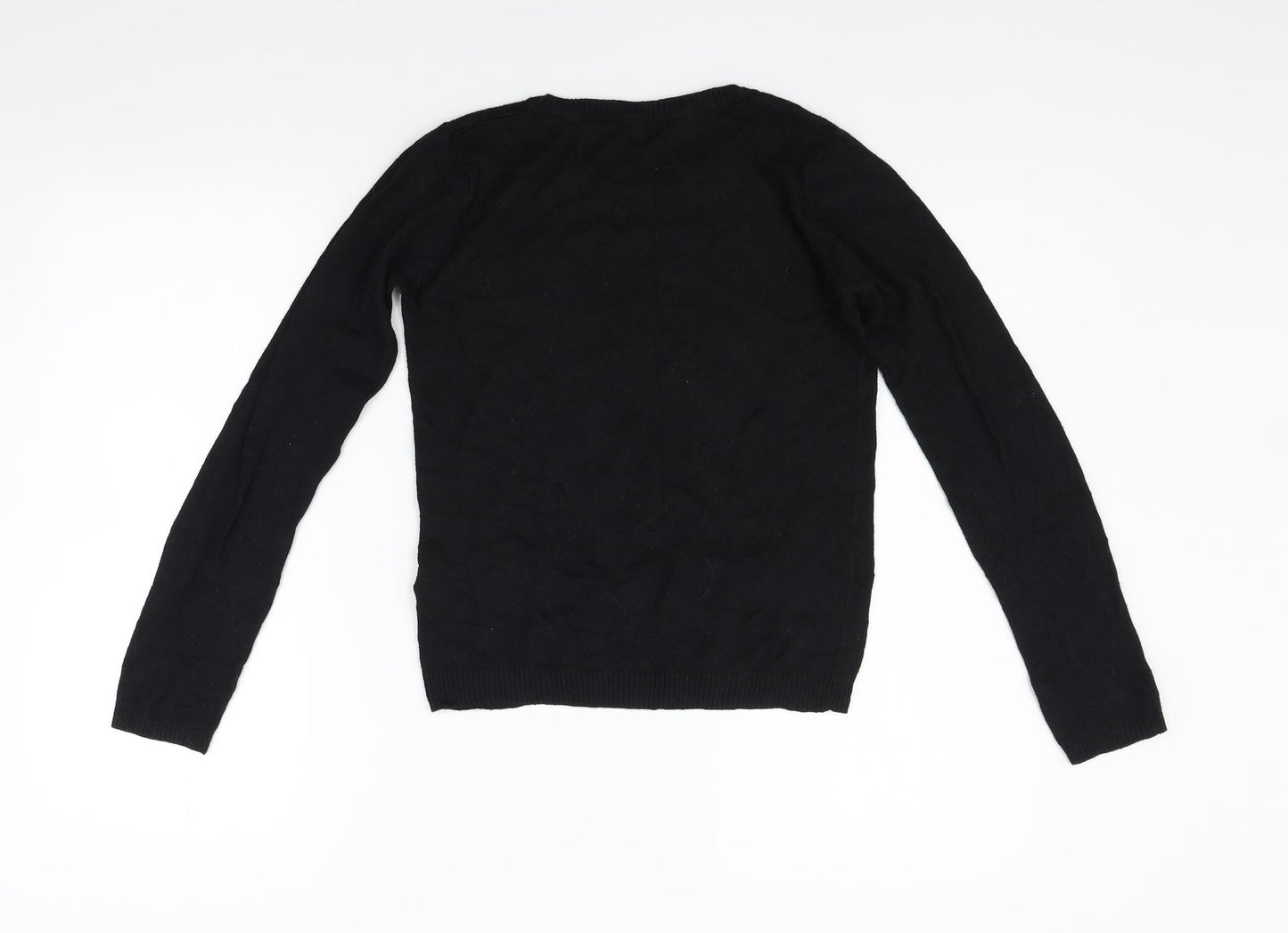 Marks and Spencer Girls Black   Pullover Jumper Size 11-12 Years  - sequin