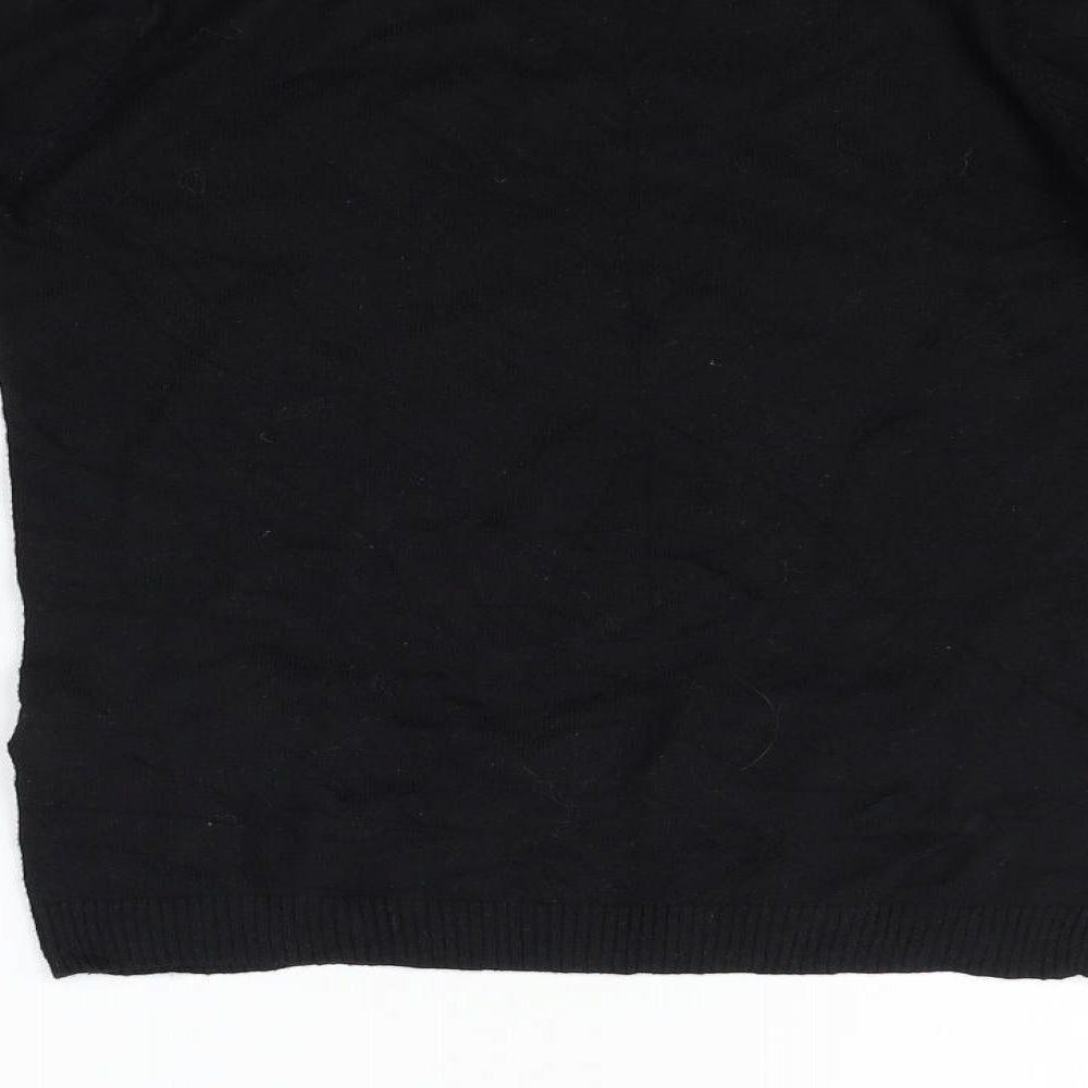 Marks and Spencer Girls Black   Pullover Jumper Size 11-12 Years  - sequin