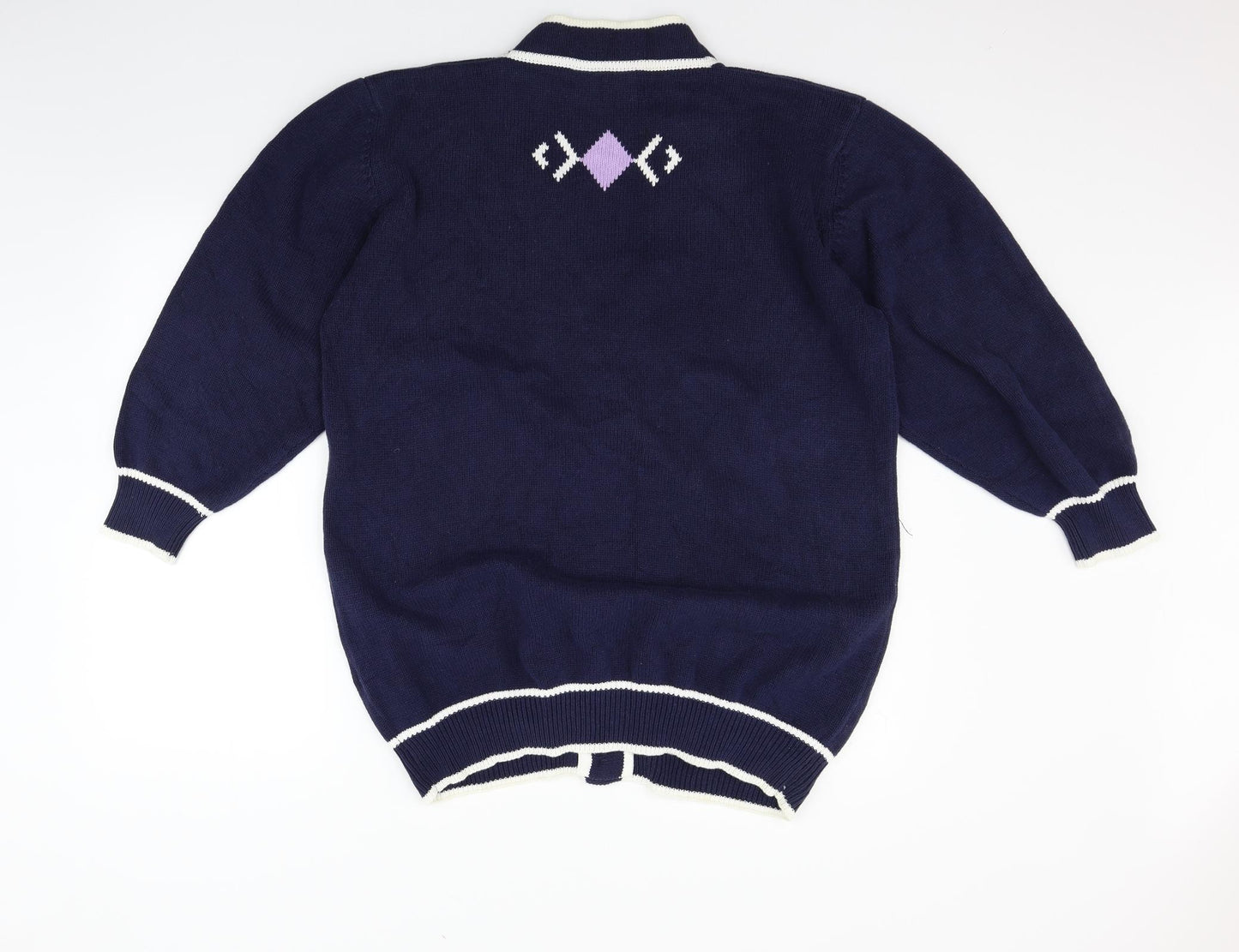 knightbridge Womens Blue   Cardigan Jumper Size L