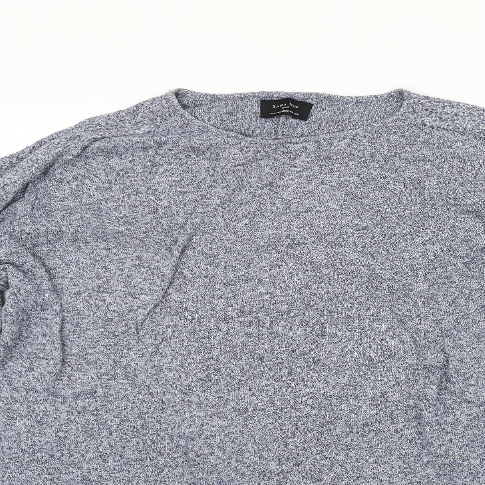 Zara Mens Blue   Pullover Jumper Size L