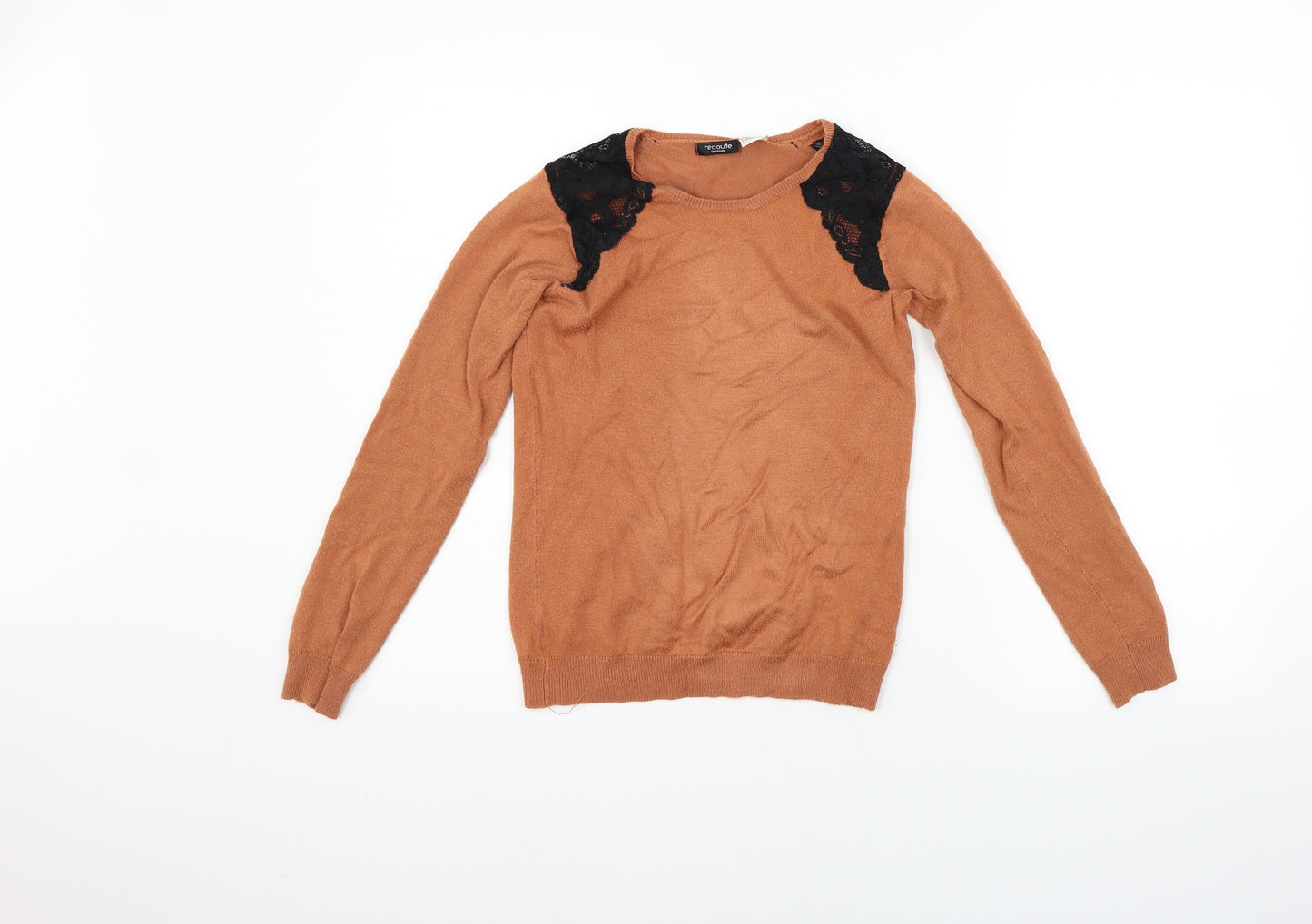 Redoute Girls Orange   Pullover Jumper Size 8 Years