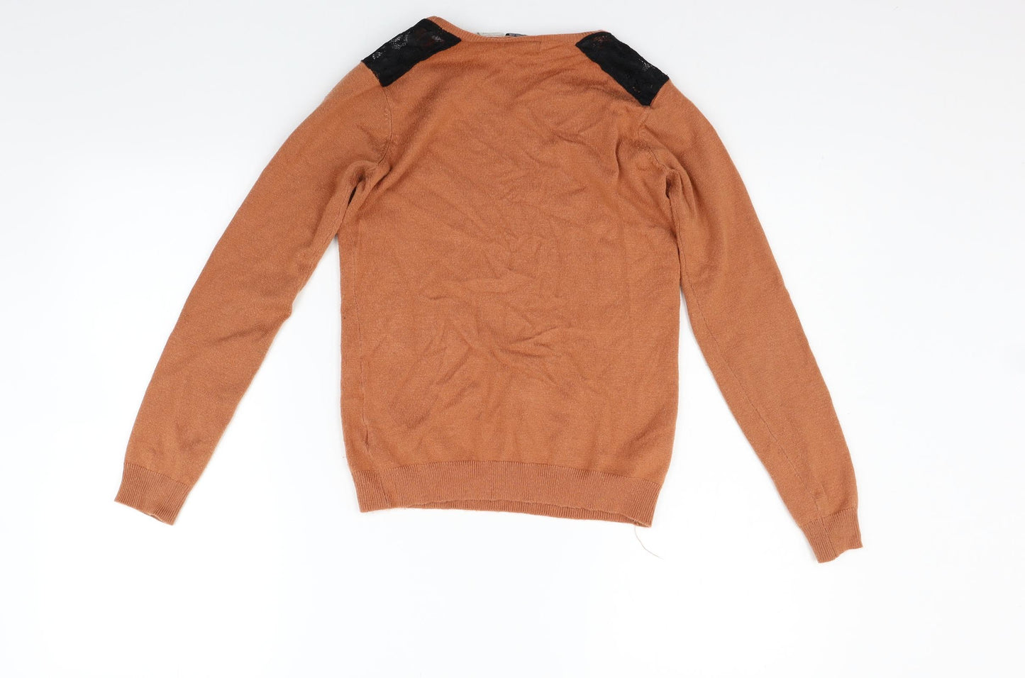 Redoute Girls Orange   Pullover Jumper Size 8 Years