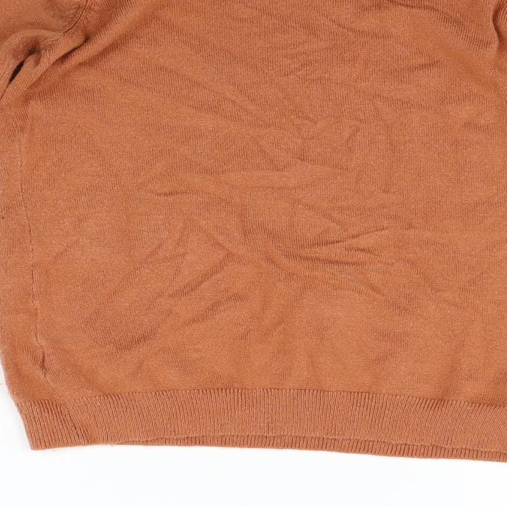 Redoute Girls Orange   Pullover Jumper Size 8 Years