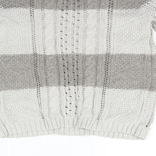 Gap Womens Beige Striped  Pullover Jumper Size S