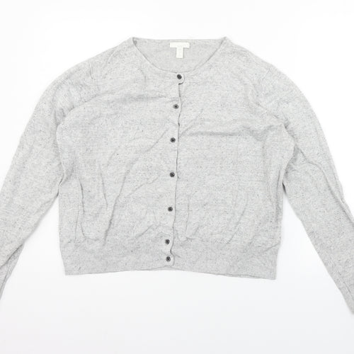 Marks and Spencer Womens Grey   Cardigan Jumper Size XL