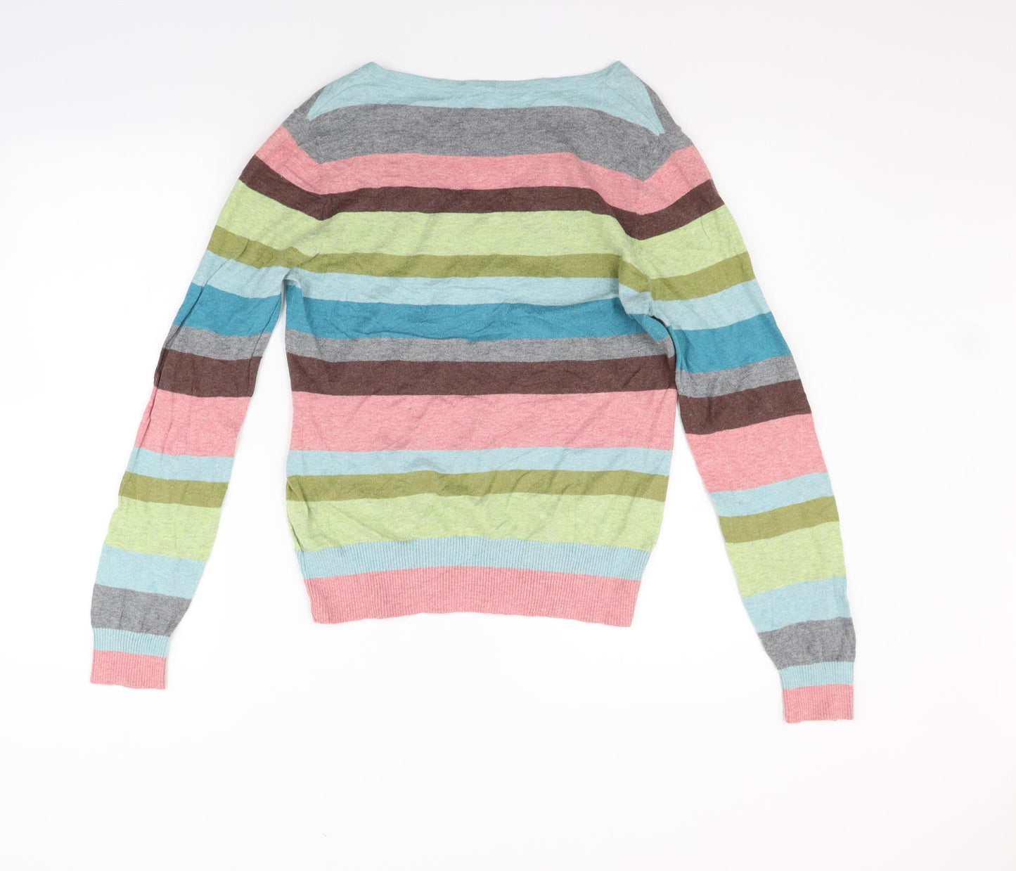 NEXT Womens Multicoloured Striped  Pullover Jumper Size 16