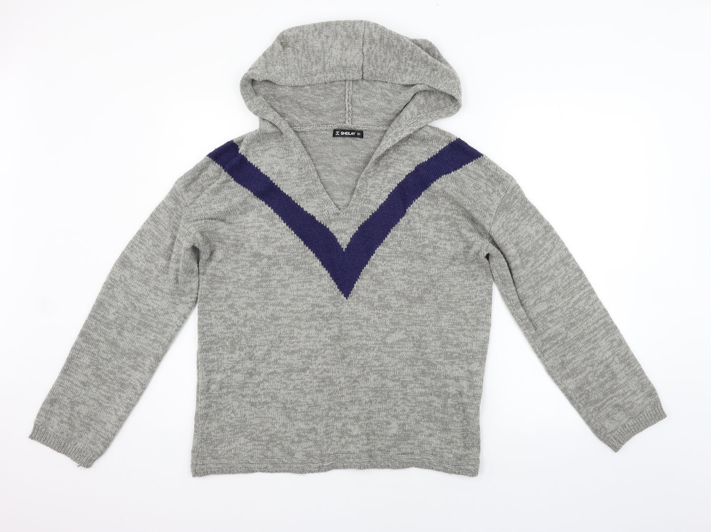 SHEILAY Womens Grey   Pullover Jumper Size S