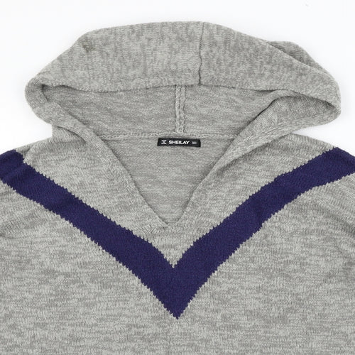 SHEILAY Womens Grey   Pullover Jumper Size S