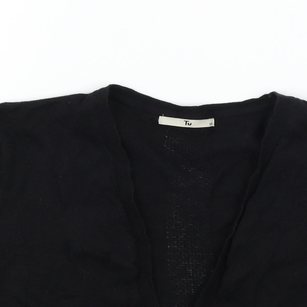 TU Womens Black   Cardigan Jumper Size 10