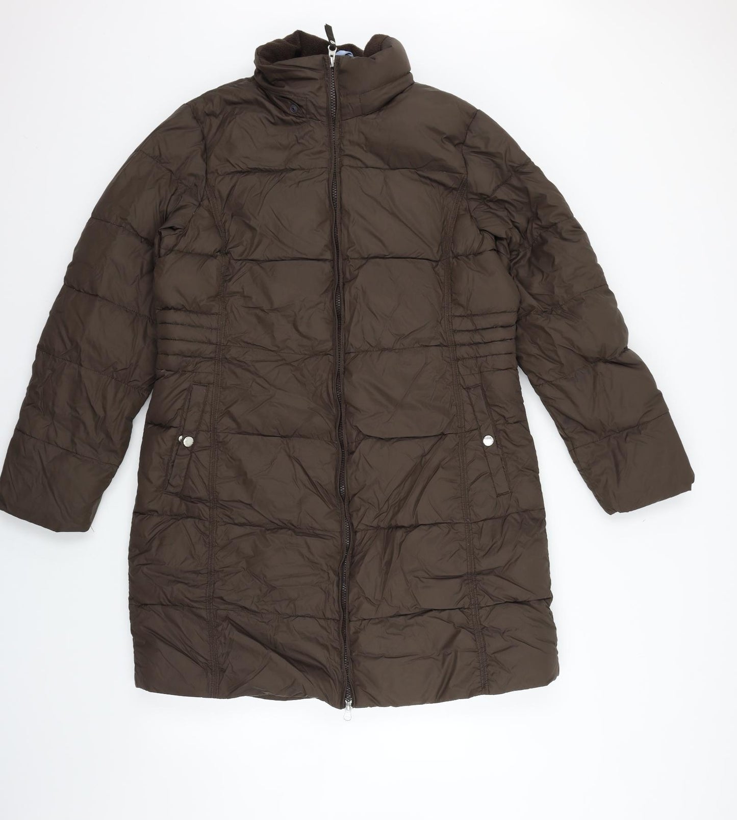 Lands' End Mens Brown   Jacket Coat Size L  - down & feather