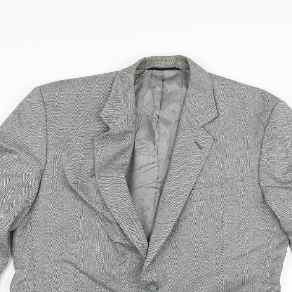 Preworn Mens Grey   Jacket Blazer Size 42