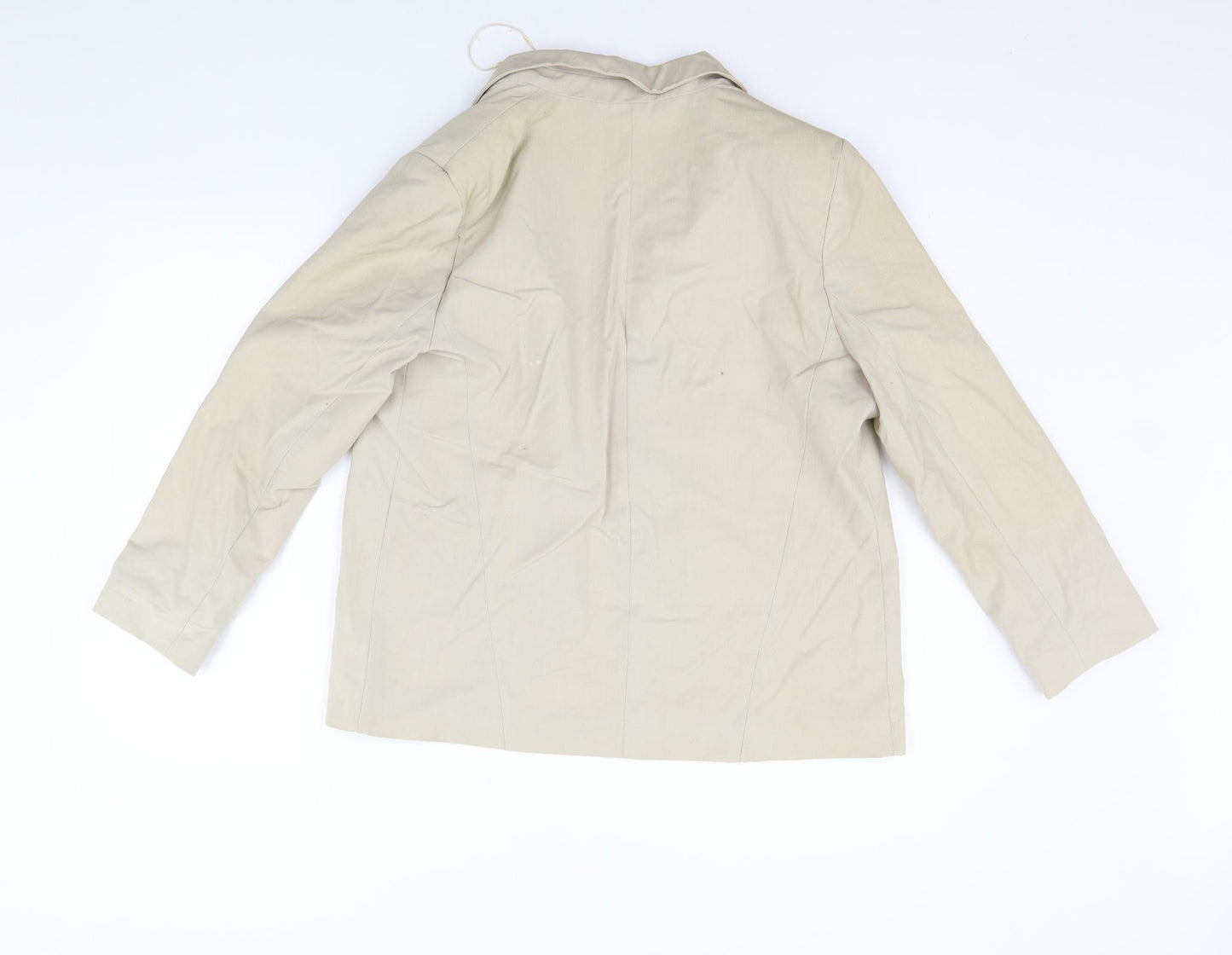 Topshop Womens Beige   Jacket Blazer Size 14  - washable marks