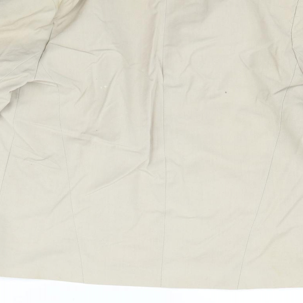 Topshop Womens Beige   Jacket Blazer Size 14  - washable marks