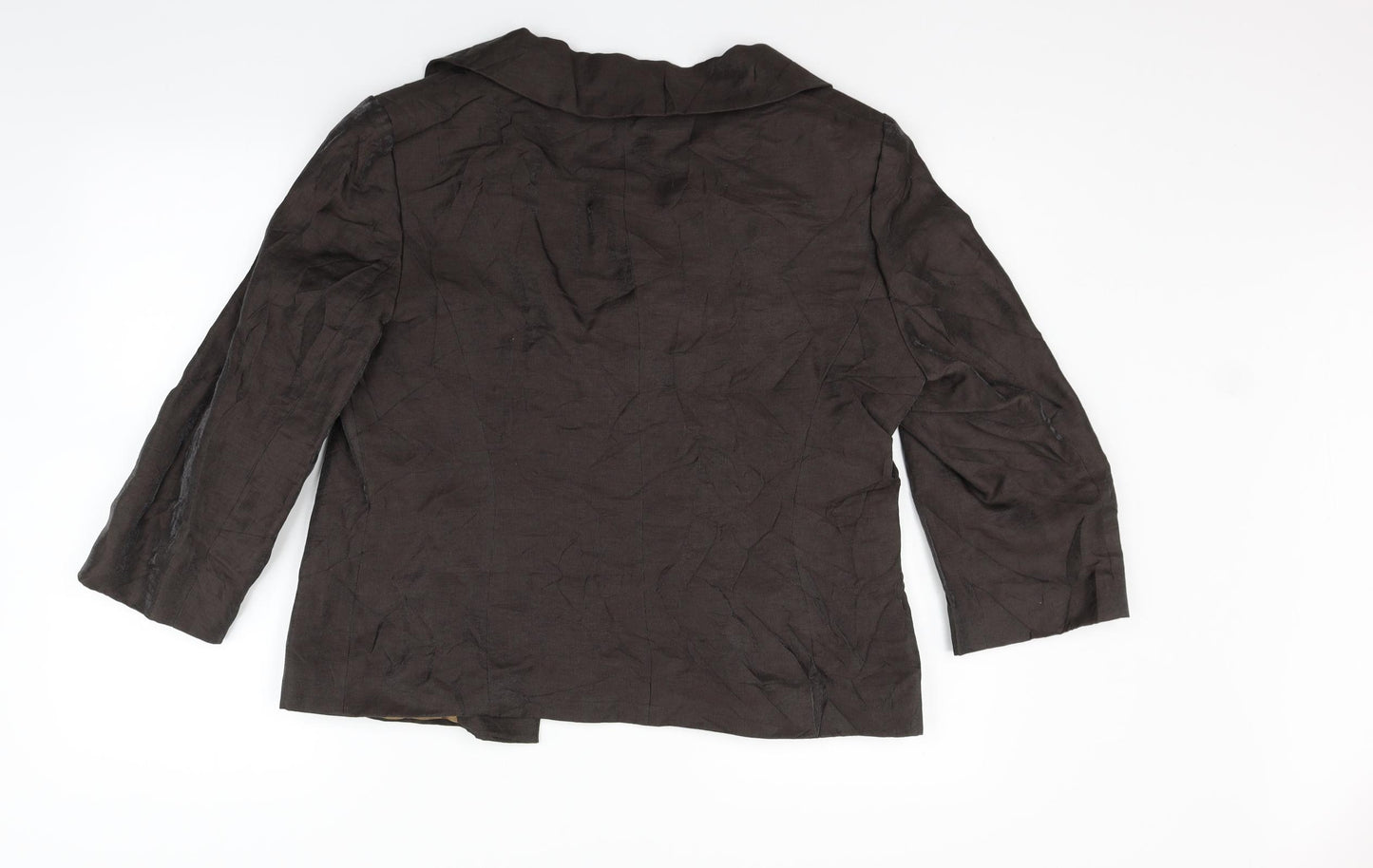 county casual Womens Brown   Jacket Blazer Size 14  - BROKEN BUTTON