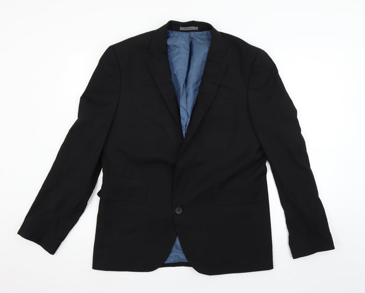 Cedar Wood State Womens Black Jacket Blazer Size 40