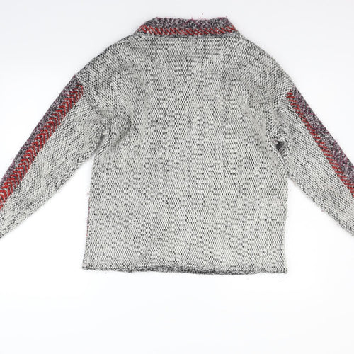 TU Womens Beige Geometric  Pullover Jumper Size 14