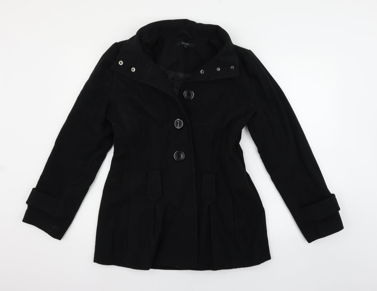 DUNNES Womens Black   Jacket Coat Size 12