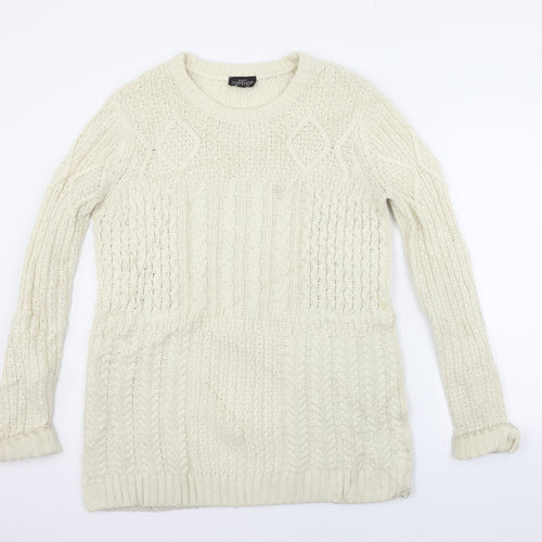 Topshop Womens Beige   Pullover Jumper Size 8