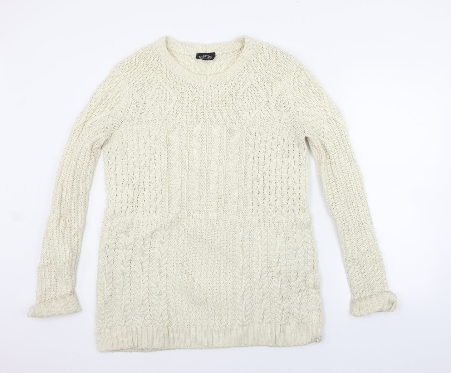 Topshop Womens Beige   Pullover Jumper Size 8