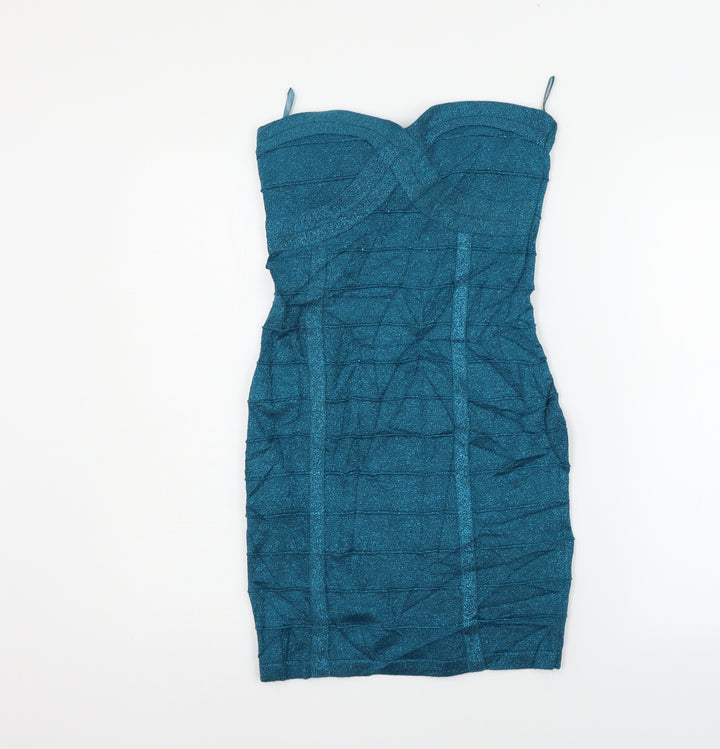 TALLY WEiJL Womens Blue A-Line Size 10