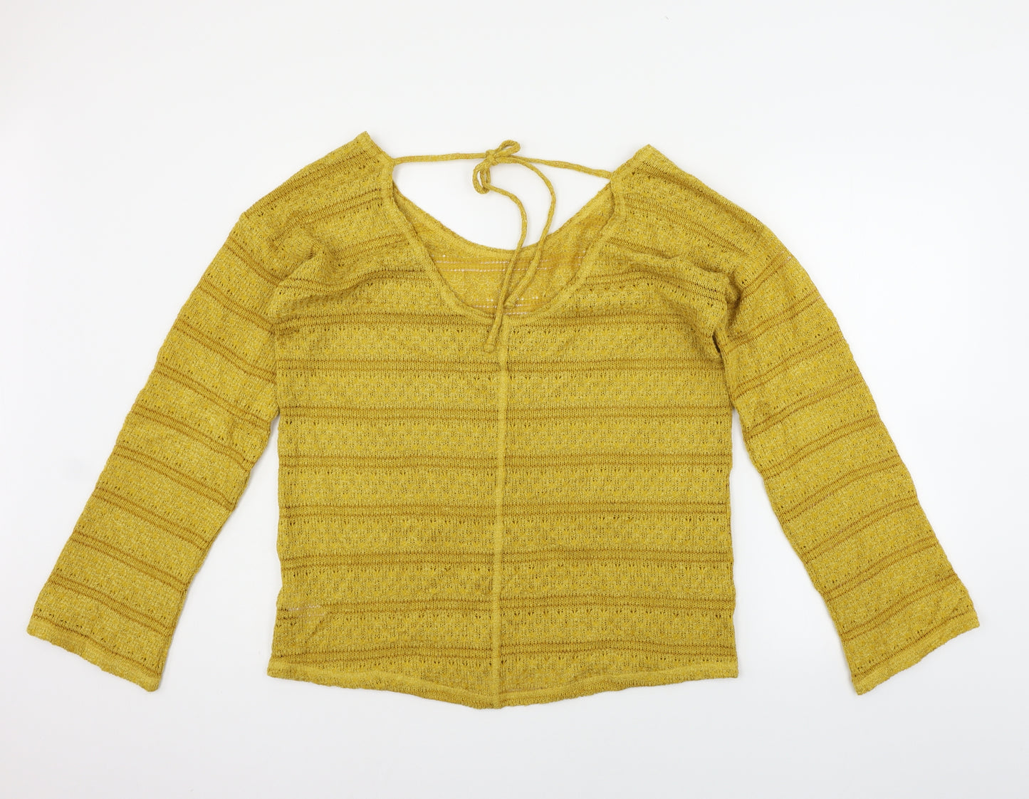 NEXT Womens Yellow   Pullover Jumper Size 14
