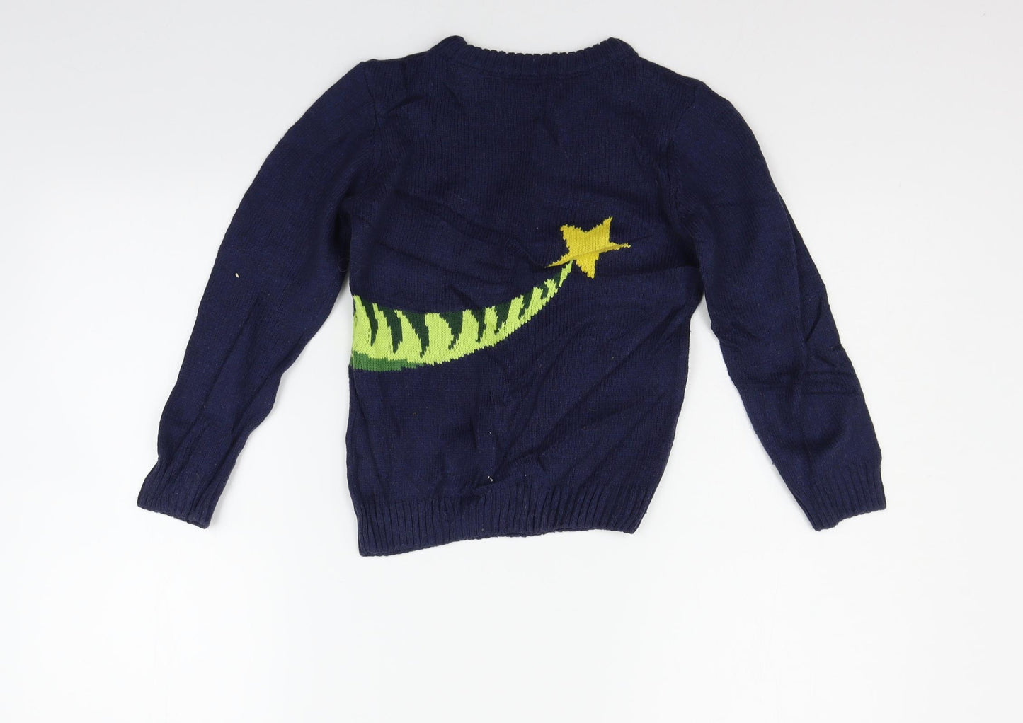 NEXT Boys Blue   Pullover Jumper Size 5 Years  - DINOSAUR
