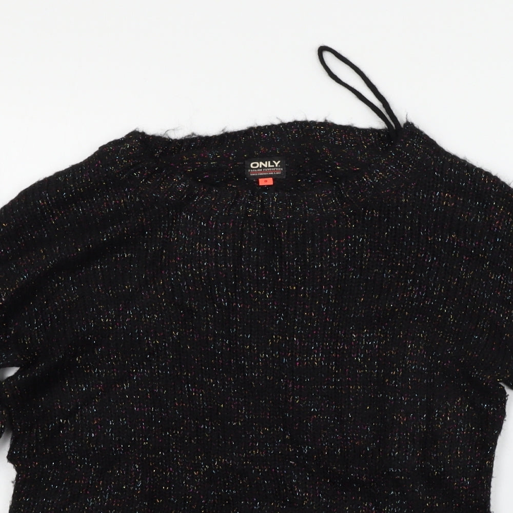 Only Womens Black   Pullover Jumper Size S