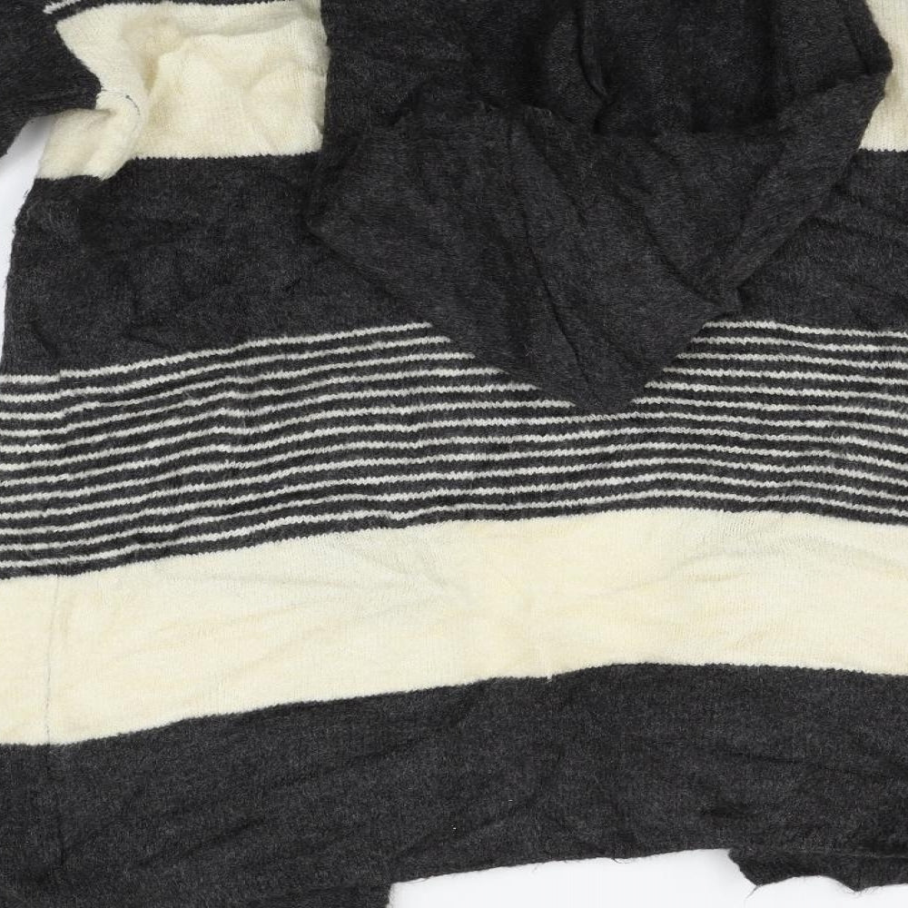 George Womens Beige Striped  Cardigan Jumper Size 8