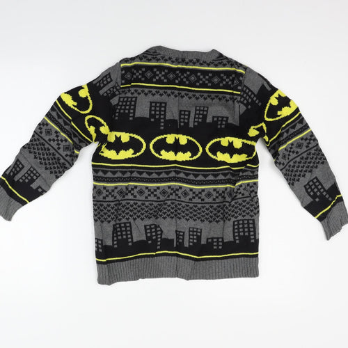 Marks and Spencer Girls Grey   Pullover Jumper Size 7-8 Years