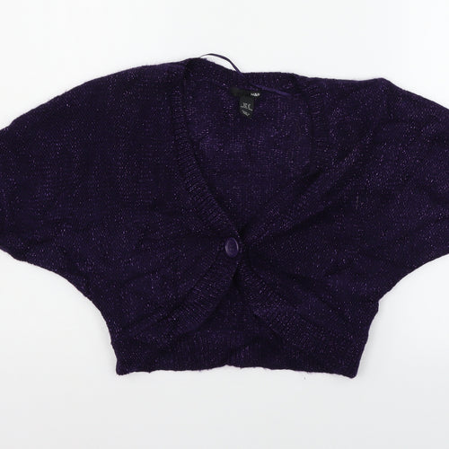 H&M Womens Purple   Cardigan Jumper Size M