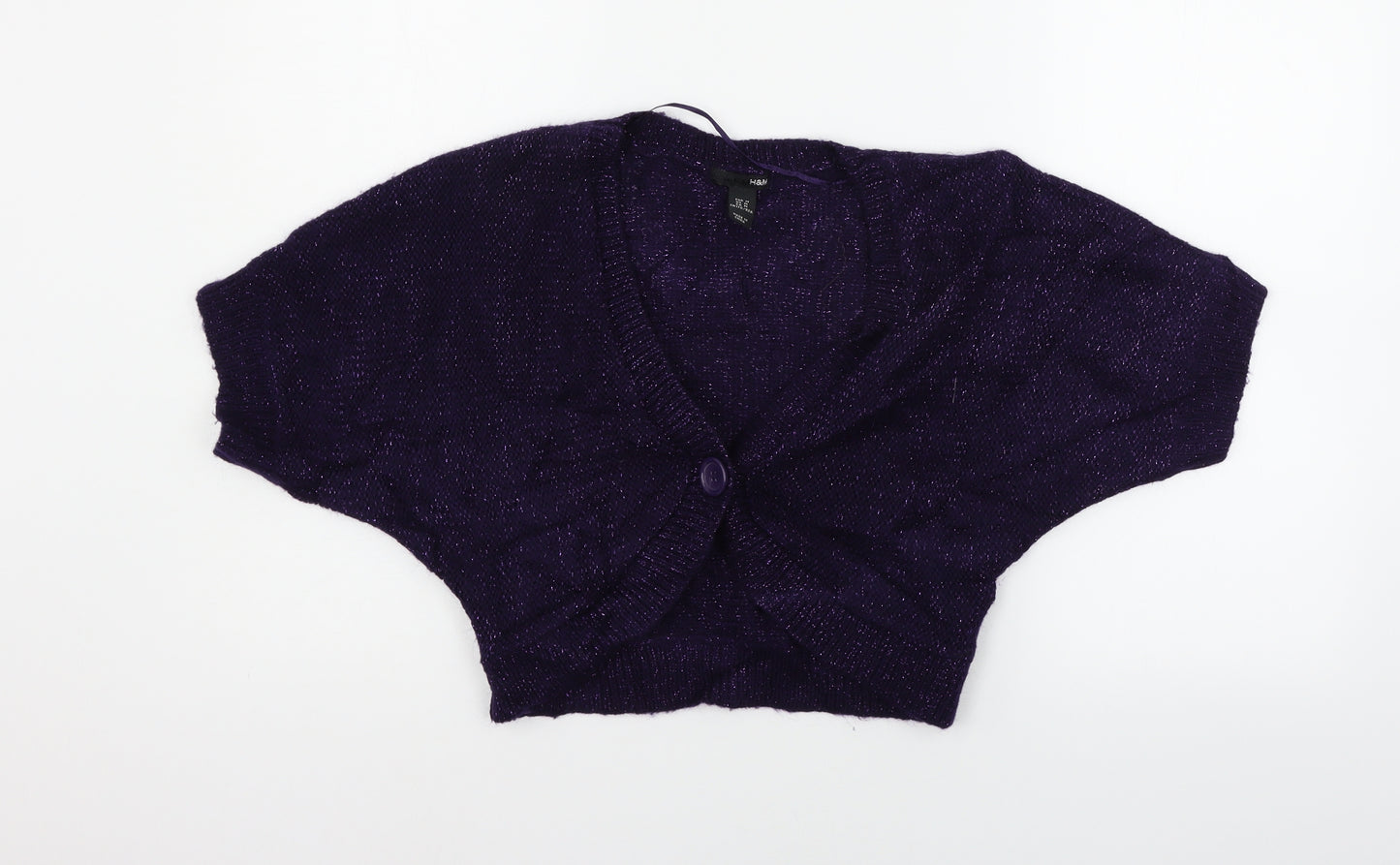 H&M Womens Purple   Cardigan Jumper Size M
