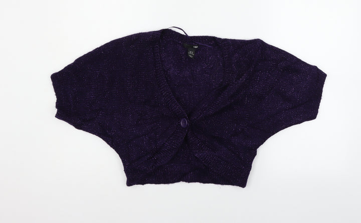 H&M Womens Purple   Cardigan Jumper Size M