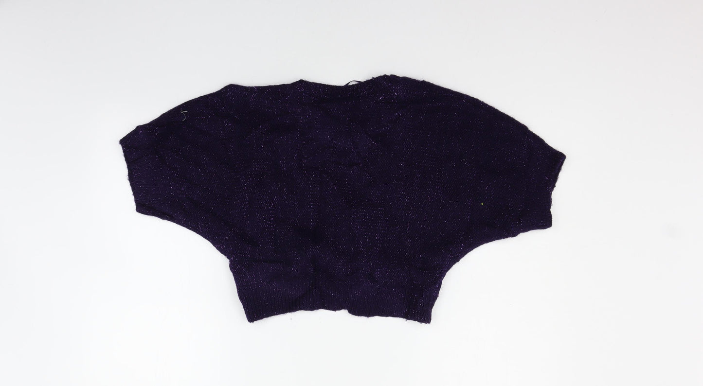 H&M Womens Purple   Cardigan Jumper Size M