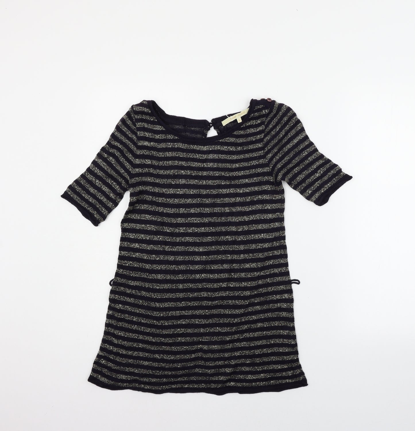 River Island Womens Blue Striped  Pullover Jumper Size 8