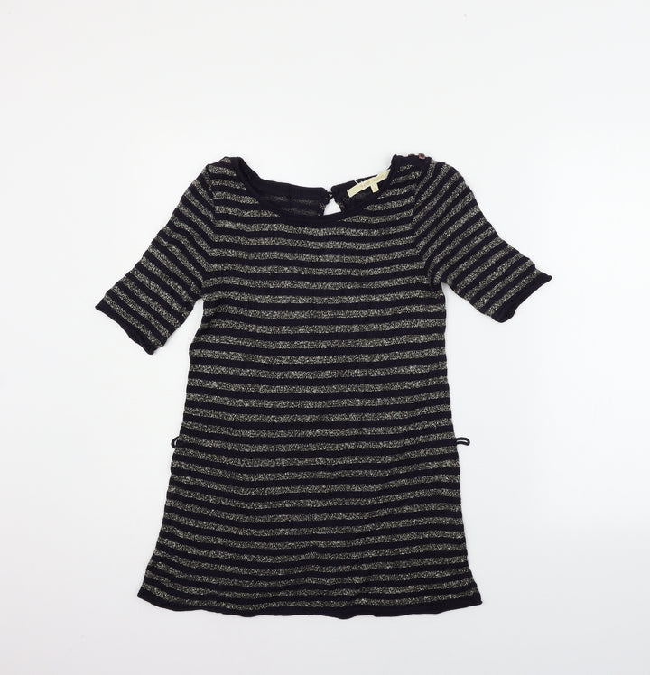River Island Womens Blue Striped  Pullover Jumper Size 8