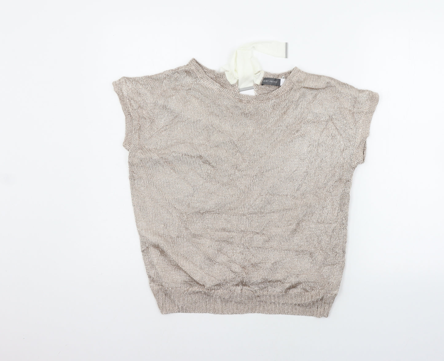 Mint Velvet Womens Beige   Pullover Jumper Size S