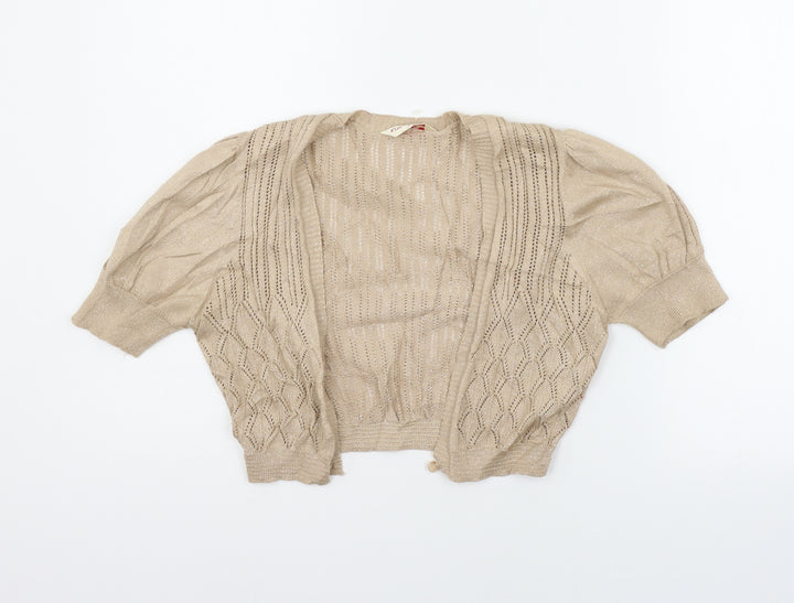 Miss Selfridge Womens Beige Cape Jumper Size 10
