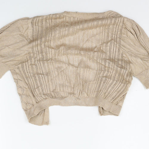 Miss Selfridge Womens Beige   Cape Jumper Size 10