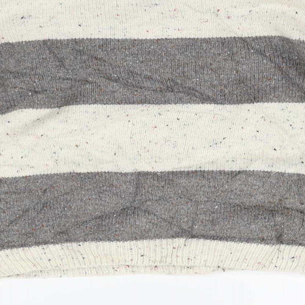 Nutmeg Girls Beige Striped  Pullover Jumper Size 4-5 Years
