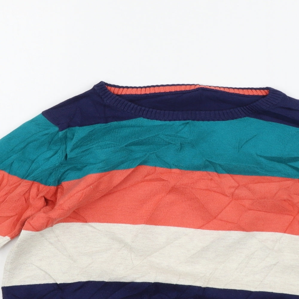 Kid1234 Girls Beige Striped  Pullover Jumper Size 8-9 Years