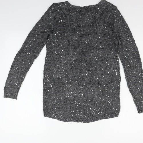 Zara Womens Grey   Pullover Jumper Size S