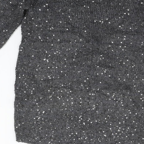 Zara Womens Grey   Pullover Jumper Size S