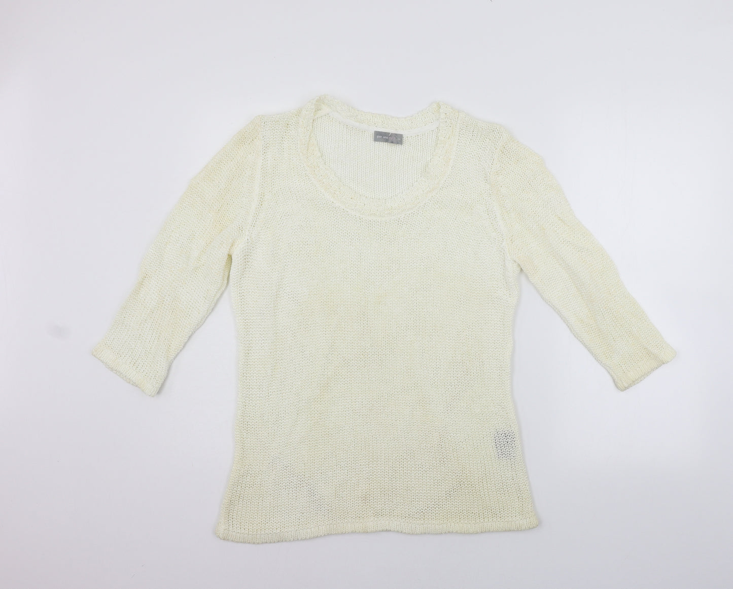Per Una Womens Beige   Pullover Jumper Size M  - washable marks
