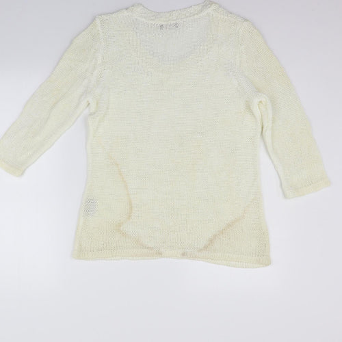 Per Una Womens Beige   Pullover Jumper Size M  - washable marks