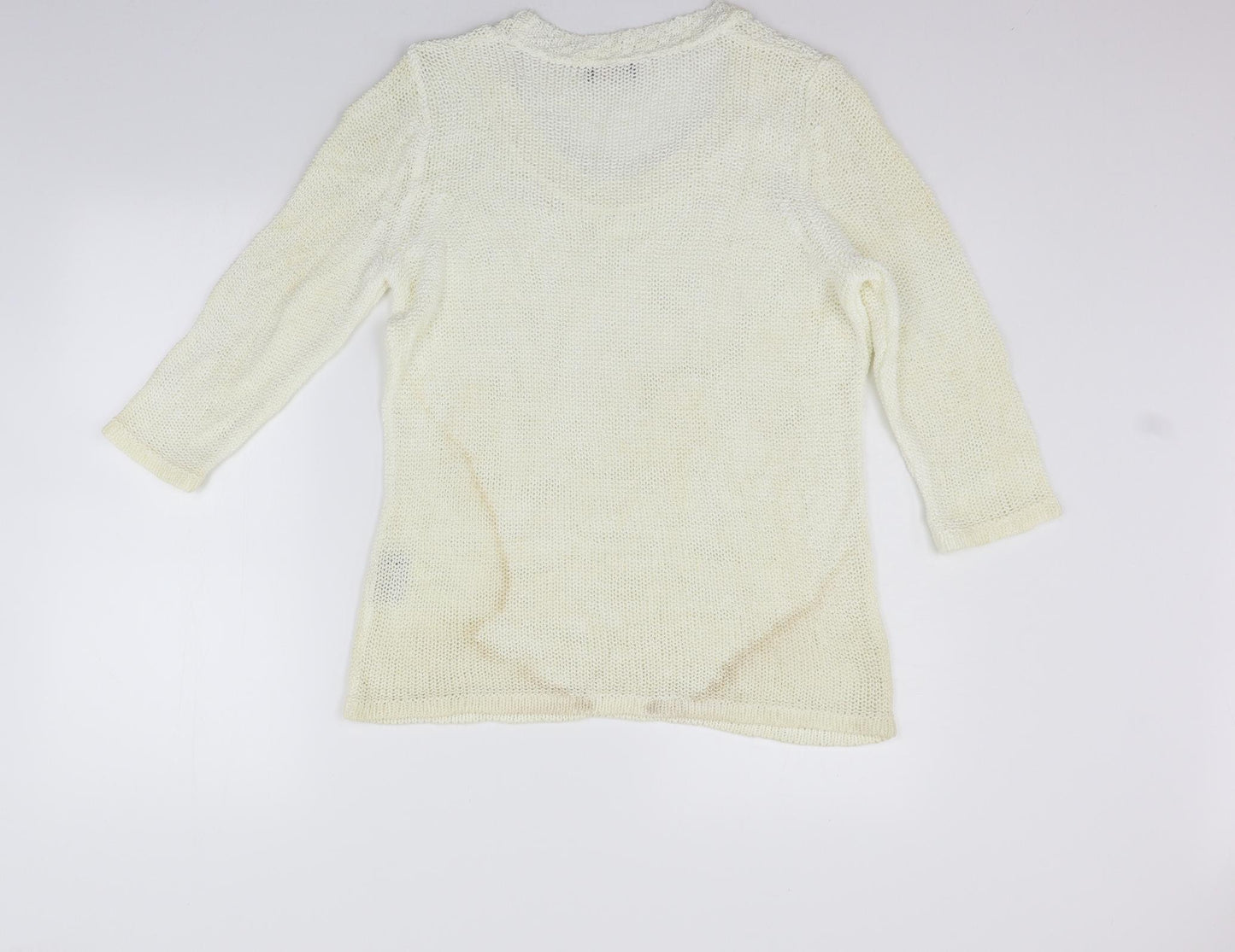 Per Una Womens Beige   Pullover Jumper Size M  - washable marks
