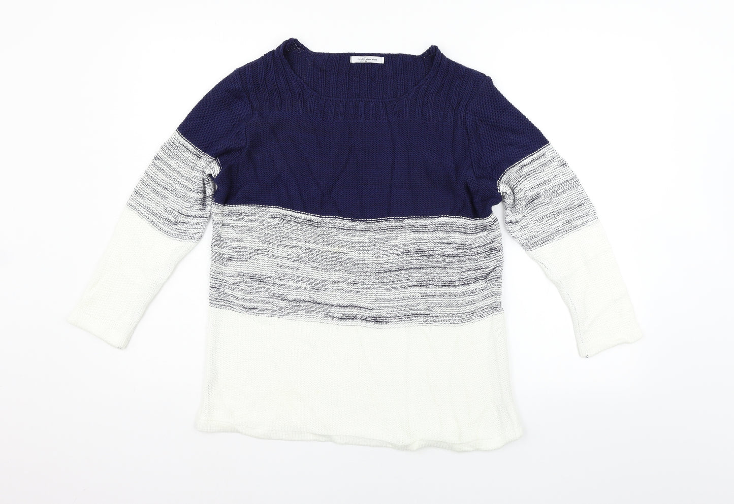 Simply Stock Shop Womens White   Pullover Jumper Size M