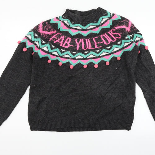 Papaya Womens Grey   Pullover Jumper Size M
