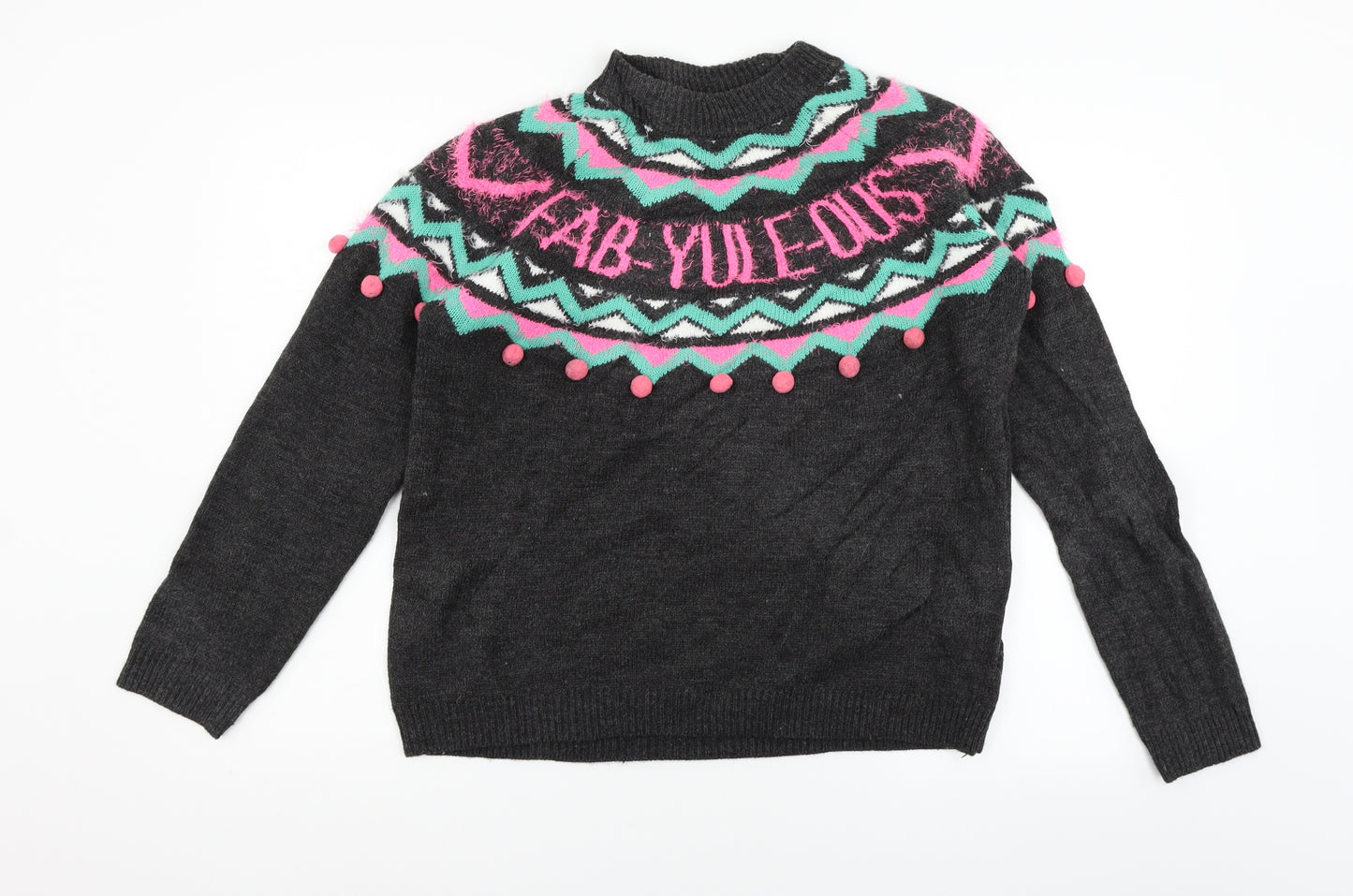 Papaya Womens Grey   Pullover Jumper Size M