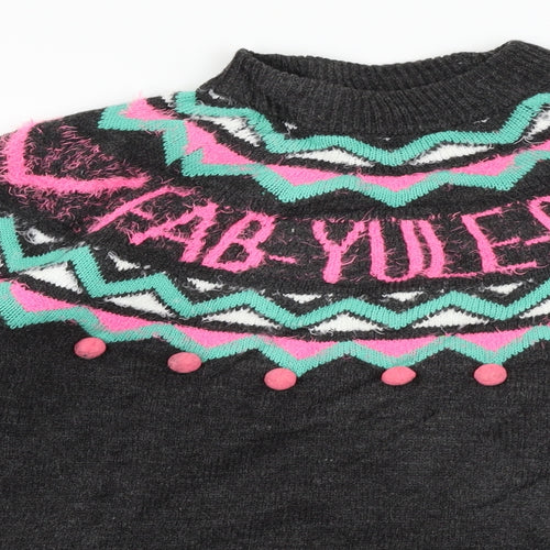 Papaya Womens Grey   Pullover Jumper Size M